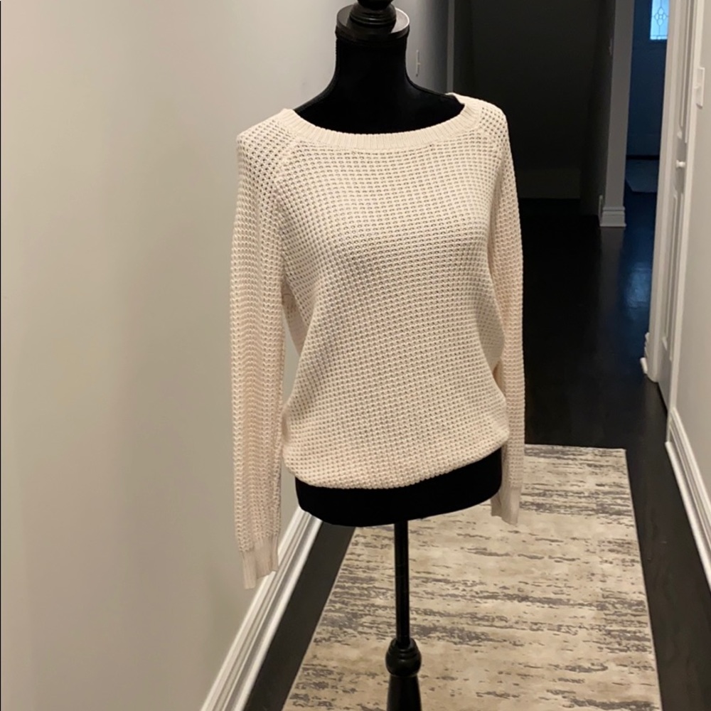 Forever 21 Beige Waffle Knit Sweater